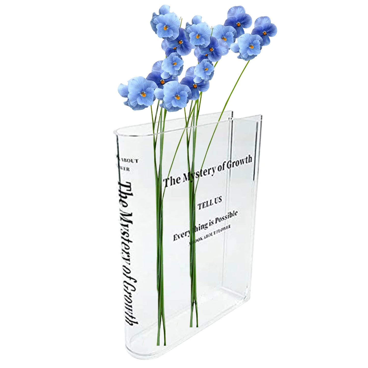 Clear Book Flower Vase