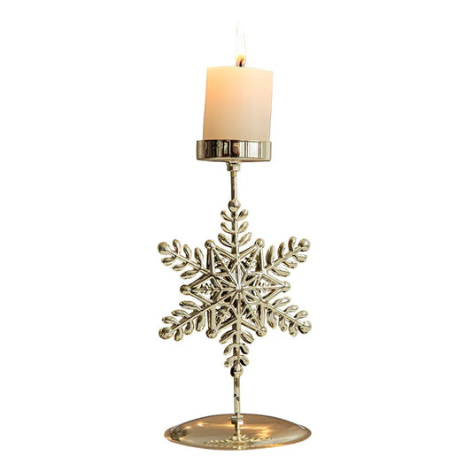 Christmas Wrought Iron Candlestick