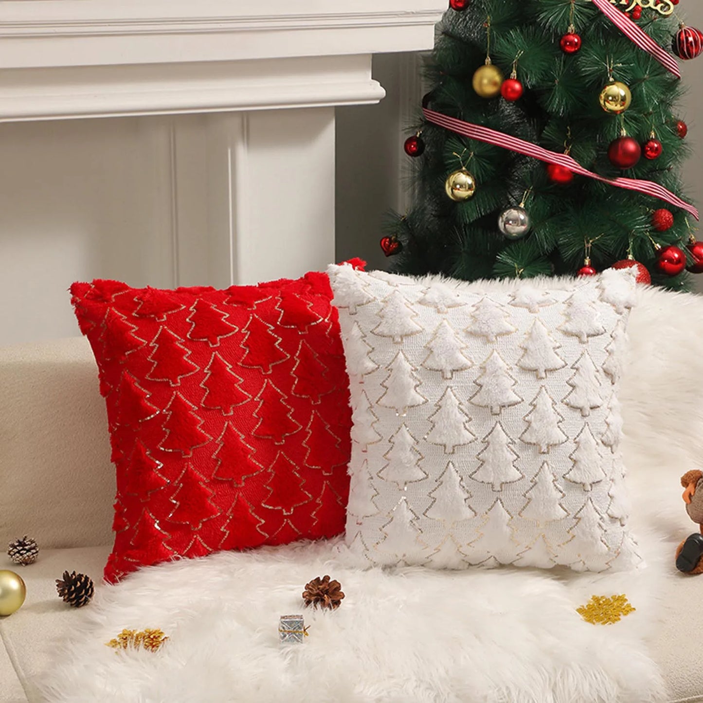 Holiday Decorative Throw Pillowcase