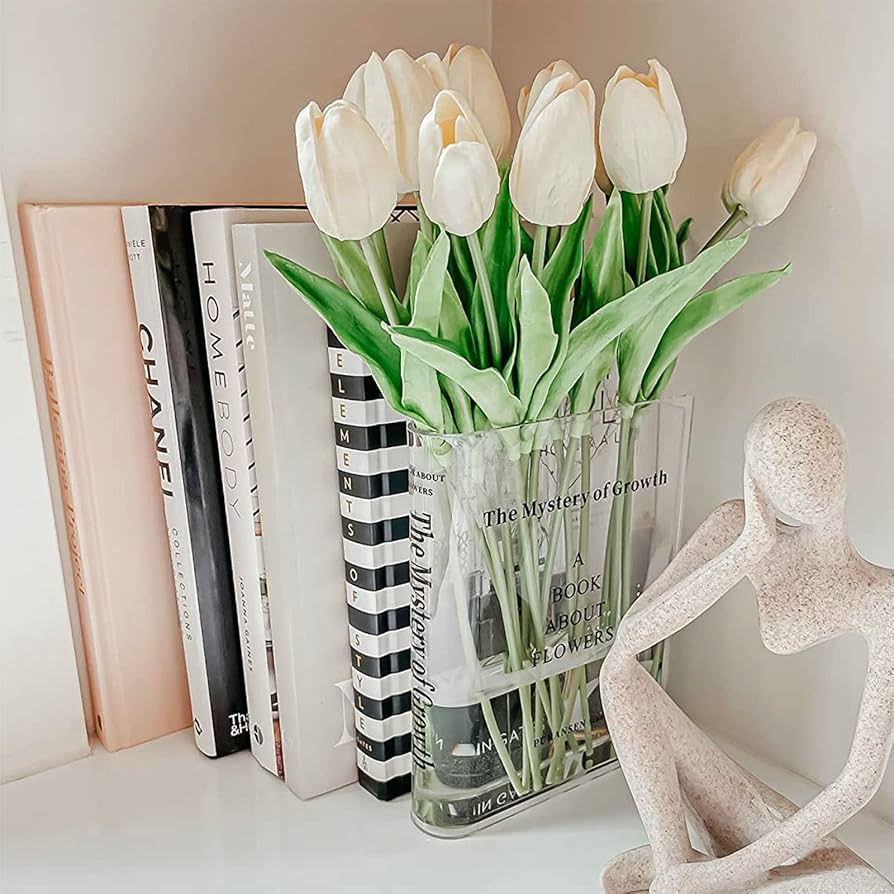 Clear Book Flower Vase